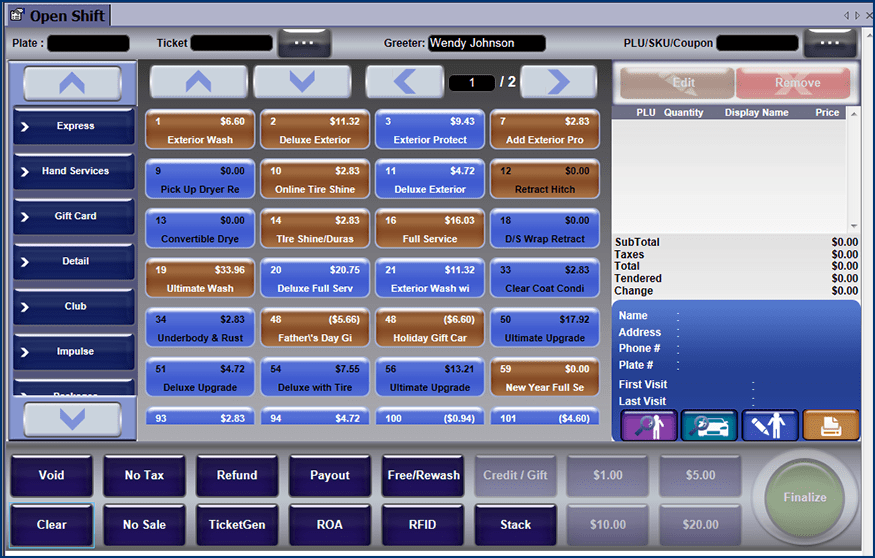 WashConnect Help Version 1.7.4 > Home > Touch POS